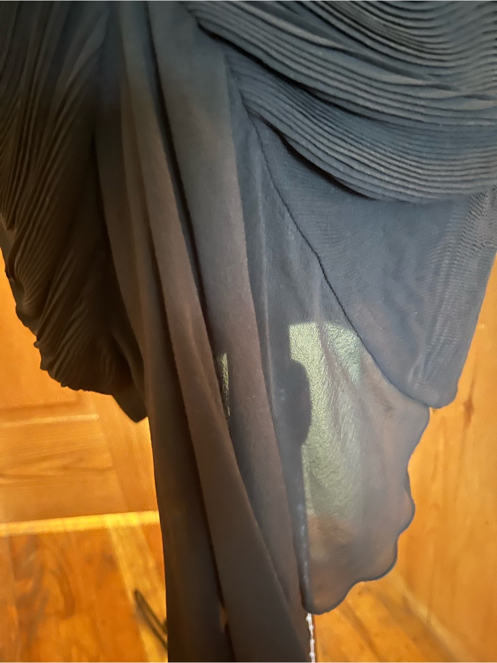 Stella McCartney Black silk chiffon skirt - Picture 5 of 8
